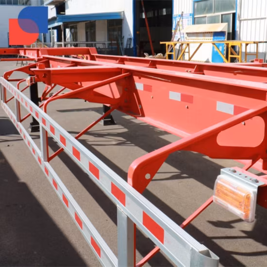 Semirremolque semirremolque semirremolque semirremolque semirremolque semirremolque esquelético de 3 ejes de 40 pies