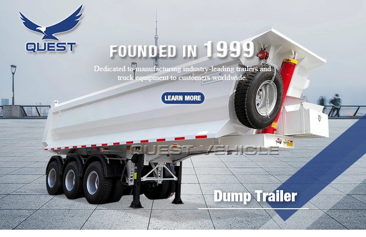 80 Ton Capacity 4 Axle Side Dump Tipper Semi Trailer