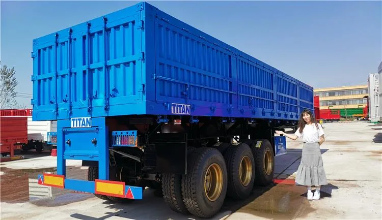 Tri Axle 34 Ton Semi Side Tipper Dump Trailer for Sale in Nigeria with Cheap Trailer