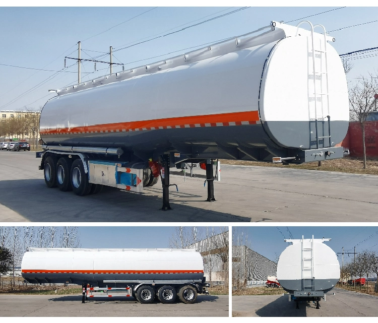 China Manufacturer Semi Trailer Fuel Tanker Trailer Remorque Tanker Powder Tank Trailer