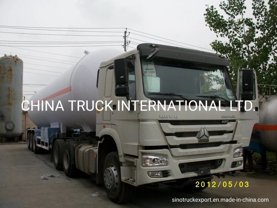 52000L Tri-Axle LNG LPG CNG Fuel Tanker Truck Semi Trailer