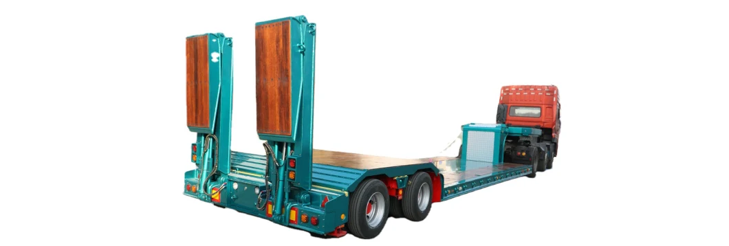 Full Trade Made in China Sale Pakistan Equipment Low Flatbed Truck Trailer