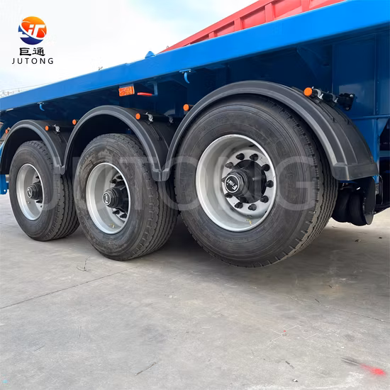 Semirremolque de superficie plana de 3 ejes y 40 pies a estrenar de buena calidad a la venta