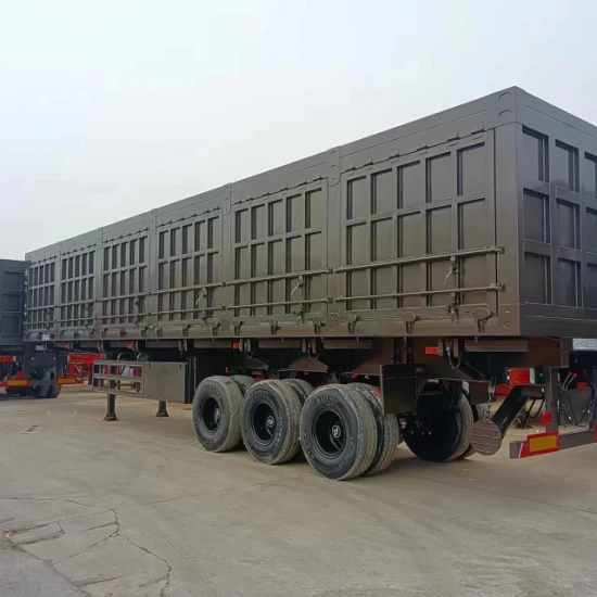 Remolque de contenedor Semirremolque de plataforma plana de transporte de contenedores de 4 ejes