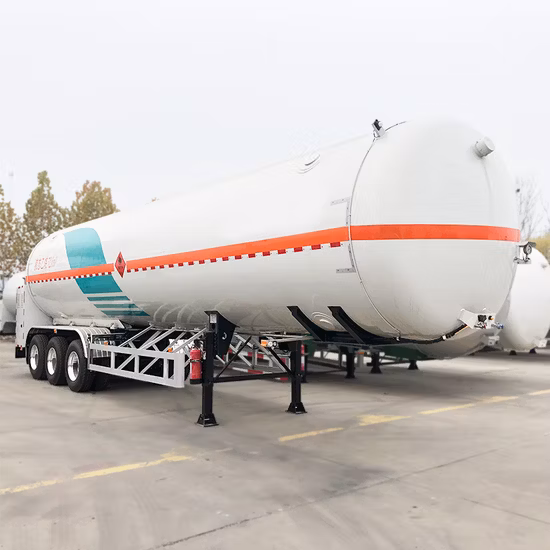 40000 litros LNG LPG CO2 3 ejes Líquido criogénico semi remolque cisterna